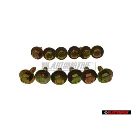 12x Genuine VW Hexagon Head Self Tap Bolt 6.5x21.5 - 311821143