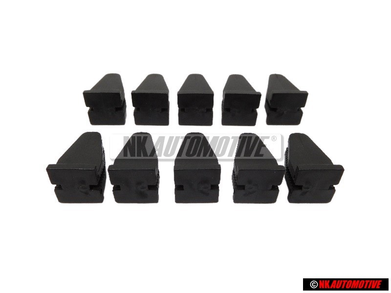 10x Genuine VW Front or Rear Bumper Retaining Clip - 535807538
