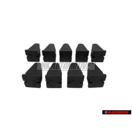 9x Genuine VW Front or Rear Bumper Retaining Clip - 535807538