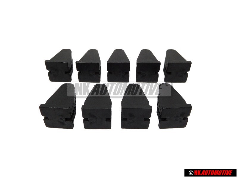 9x Genuine VW Front or Rear Bumper Retaining Clip - 535807538