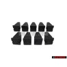 9x Genuine VW Front or Rear Bumper Retaining Clip - 535807538