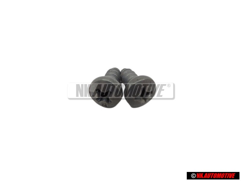 2x Genuine VW Oval Head CSK. Self Tapp Screw 4.8x22 - N 0141063