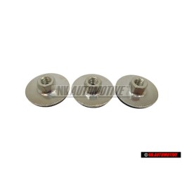 3x Genuine VW Hex Nut With Rubber Washer - N 90574801
