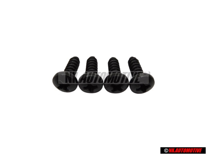 4x Genuine VW Oval Head Panel Screw 4.2x13 - N 01396626
