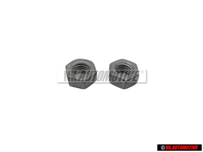 2x Genuine VW Hexagon Nut M6 - N 01100636