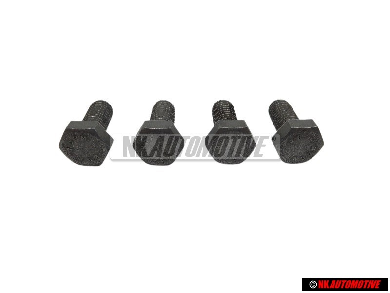 4x Genuine VW Hexagon Bolt M8x18 - N 01023929
