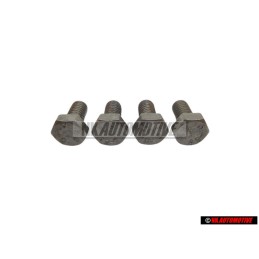 4x Genuine VW Hexagon Bolt M6x12 - N 01021226