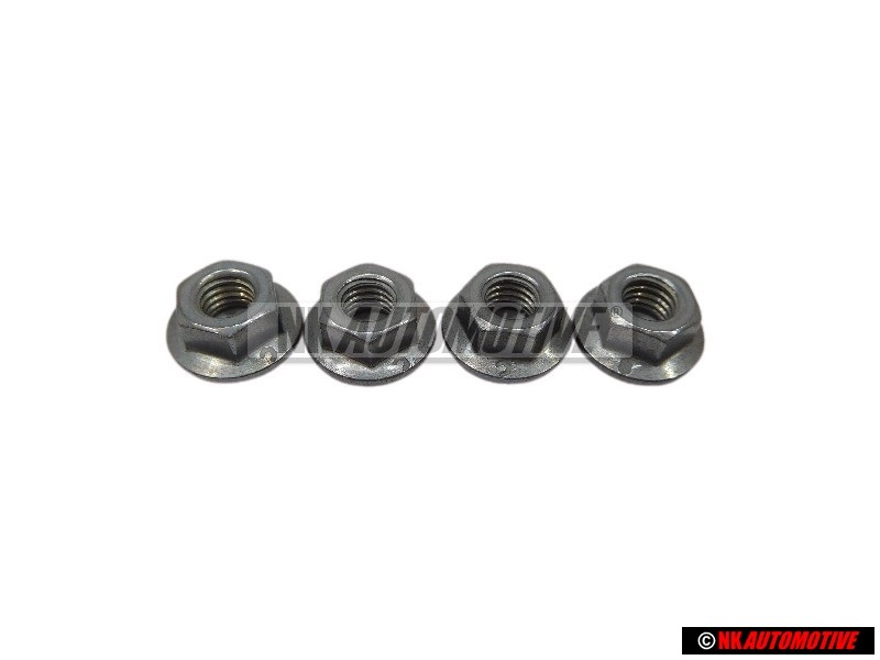 4x Genuine VW Hexagon Collar Nut M5 - N 10017304