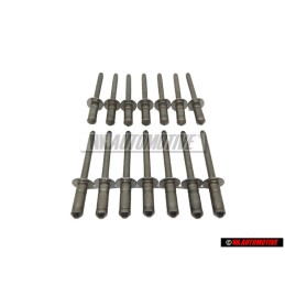 14x Genuine VW Pop Rivet 4.8x11 - N 90478601