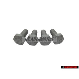 4x Genuine VW Hexagon Bolt M6x15 - N 01021527