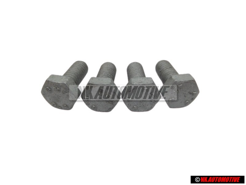 4x Genuine VW Hexagon Bolt M6x15 - N 01021527