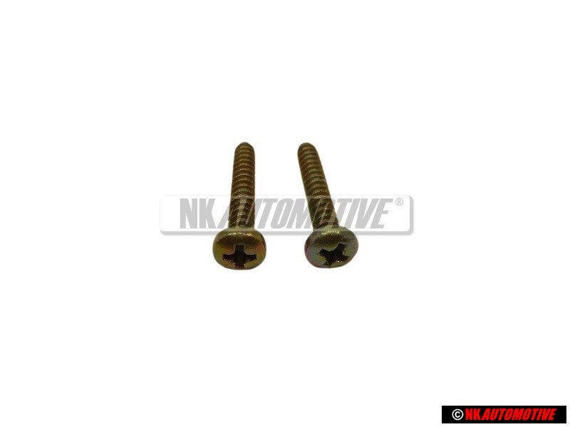 2x Genuine VW Oval Head Panel Screw 3.9x25 - N 0139401