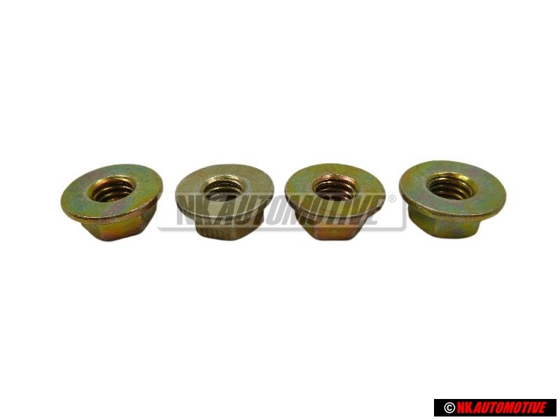 4x Genuine VW "Hexagon Nut, Self-Locking" - N 0230026