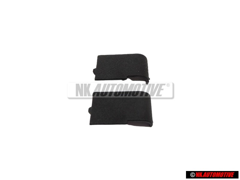 2x Genuine VW Grab Handle Bolt Cover Cap Black - 357857621 01C
