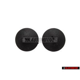 2x Genuine VW Press Stud Satin Black 9.5x12x30 - N 9006850101C