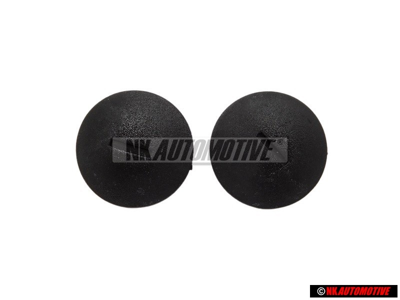 2x Genuine VW Press Stud Satin Black 9.5x12x30 - N 9006850101C