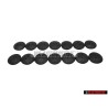 14x Genuine VW Carpet Flooring Press Stud Satin Black - N 9009360101C