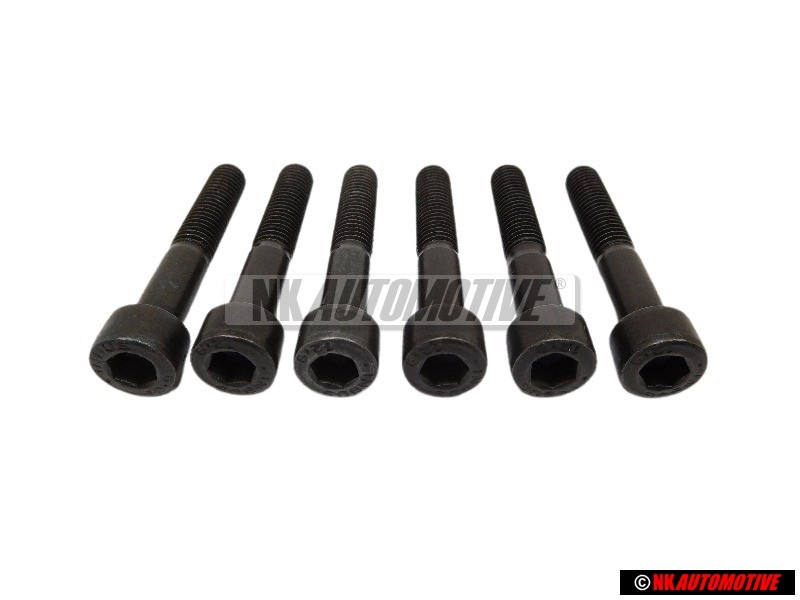 6x Genuine VW Round Head Hexagon Bolt - N 0147513