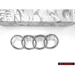 Genuine Audi Rings Front Grill Badge Emblem Chrome - 431853605A