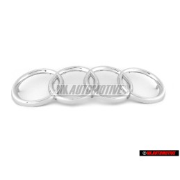 Genuine Audi Rings Front Grill Badge Emblem Chrome - 431853605A