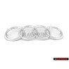 Genuine Audi Rings Front Grill Badge Emblem Chrome - 431853605A