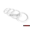 Genuine Audi Rings Front Grill Badge Emblem Chrome - 431853605A