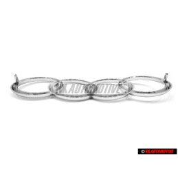 Genuine Audi Rings Front Grill Badge Emblem Chrome - 431853605A