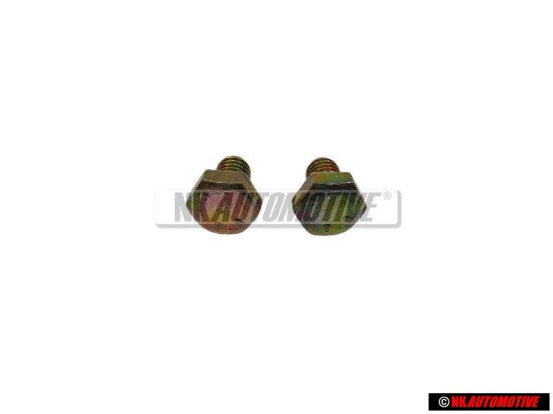 2x Genuine VW Hexagon Bolt M6x8 - N 0102085