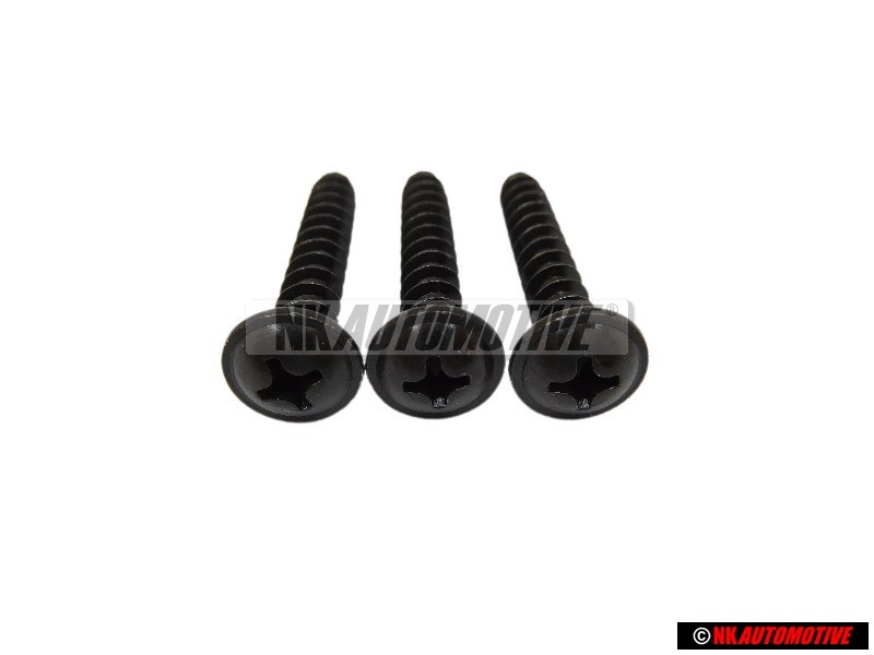 3x Genuine VW Oval Head Panel Screw - N 10404701