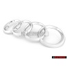 Genuine Audi Rings Front Grill Badge Emblem Chrome - 447853605