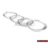 Genuine Audi Rings Front Grill Badge Emblem Chrome - 447853605