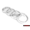 Genuine Audi Rings Front Grill Badge Emblem Chrome - 4D0853605