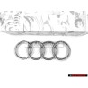 Genuine Audi Rings Front Grill Badge Emblem Chrome - 4D0853605A 2ZZ