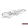 Genuine Audi Rings Front Grill Badge Emblem Chrome - 4D0853605A 2ZZ