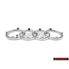 Genuine Audi Rings Front Grill Badge Emblem Chrome - 4D0853605A 2ZZ