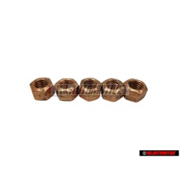 5x Genuine VW Hexagon Nut Self Locking - N 90085001