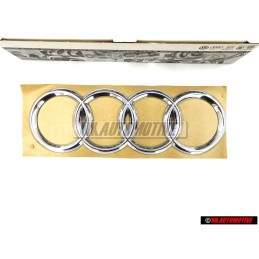 Genuine Audi Rings Rear Boot Badge Emblem Chrome - 4D0853742A 2ZZ