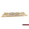 Genuine Audi Rings Rear Boot Badge Emblem Chrome - 4D0853742A 2ZZ