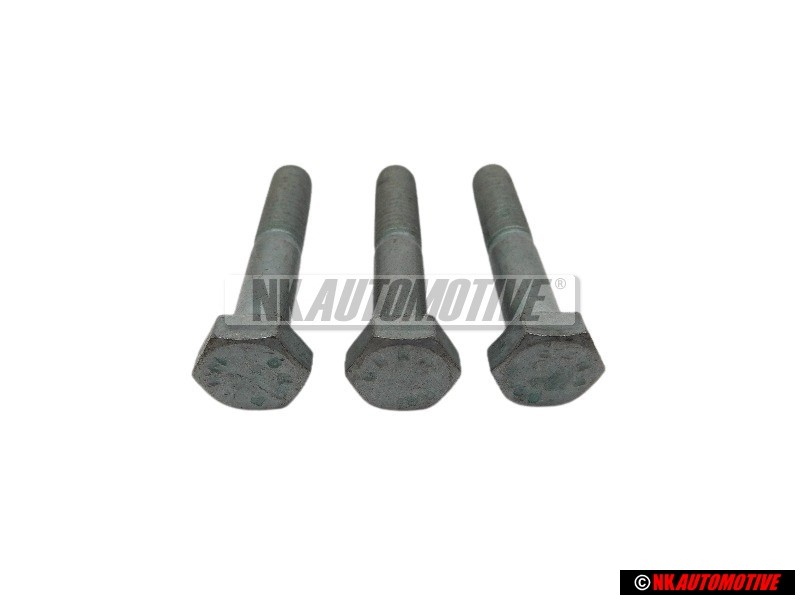 3x Genuine VW Hexagon Bolt M8x45 - N 01034510