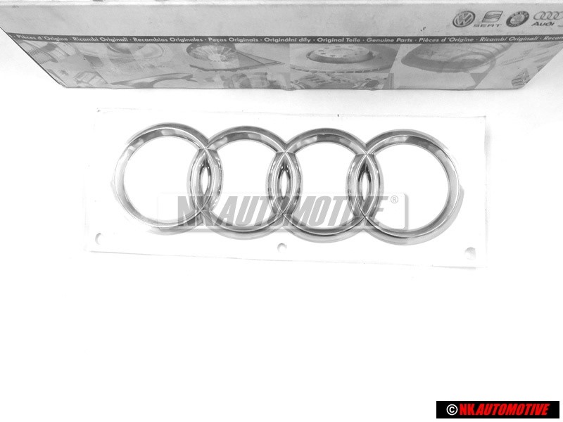 Genuine Audi Rings Rear Boot Badge Emblem Chrome - 4F0853742 2ZZ