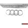 Genuine Audi Rings Rear Boot Badge Emblem Chrome - 4F0853742 2ZZ