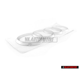 Genuine Audi Rings Rear Boot Badge Emblem Chrome - 4F0853742 2ZZ