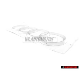 Genuine Audi Rings Rear Boot Badge Emblem Chrome - 4F0853742 2ZZ