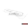 Genuine Audi Rings Rear Boot Badge Emblem Chrome - 4F0853742 2ZZ