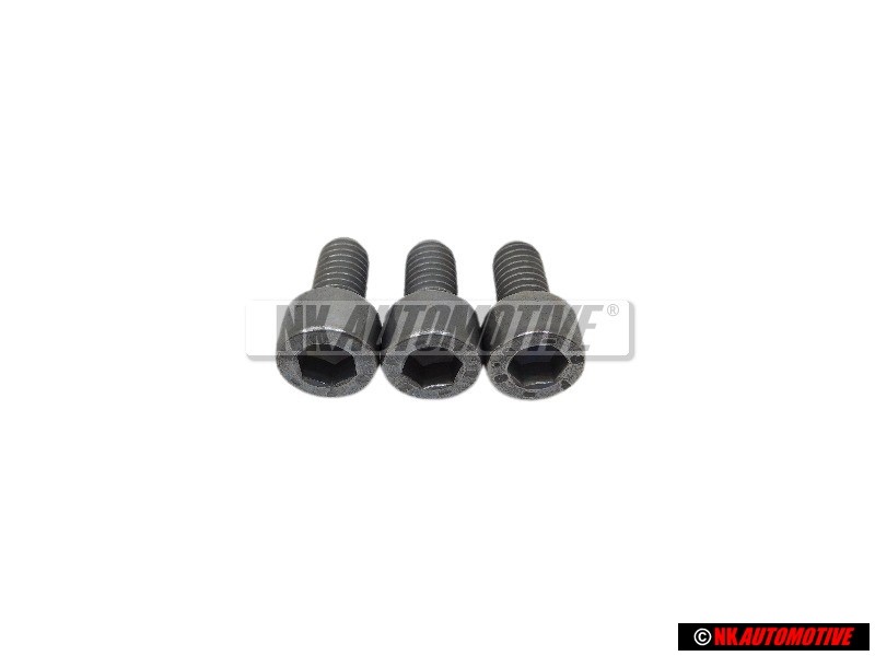 3x Genuine VW Socket Head Bolt With Hexagon Socket Head - N 01470111