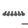 6x Genuine VW Hexagon Head Bolt Self Locking M8x20 - N 01024041
