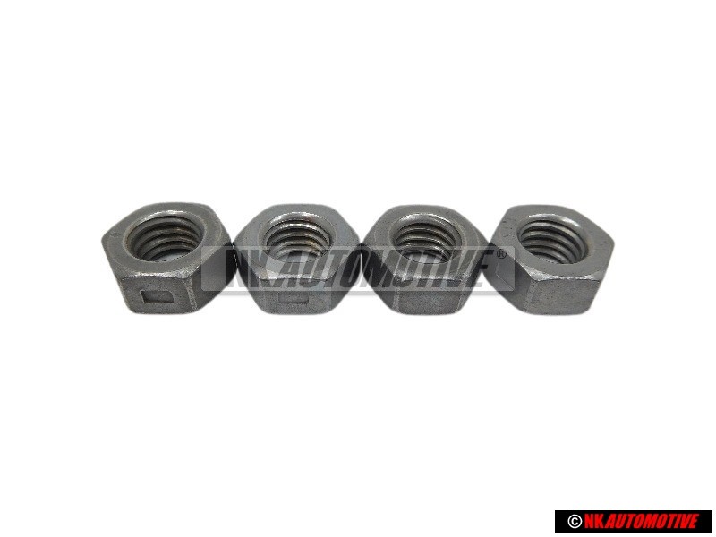 4x Genuine VW "Hexagon Nut, Self-Locking" - N 90074401