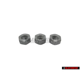 3x Genuine VW Hexagon Nut M6 - N 01100636