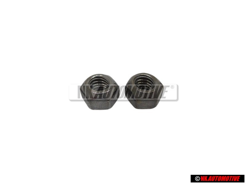 2x Genuine VW "Hexagon Nut, Self-Locking" - N 02214811