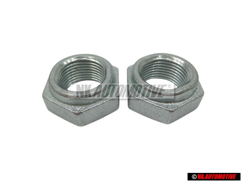 2x Genuine VW Driveshaft Self Locking Hexagon Nut M20x1.5 - 171407643A